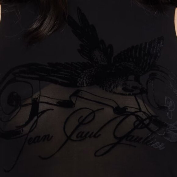 JEAN PAUL GAULTIER WHITE LIGHT VISCOSE JERSEY TOP & SKIRT SET SIZE MEDIUM NWT - Picture 6 of 7